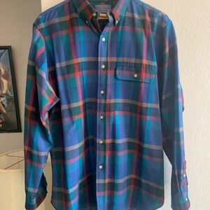 Pendleton Blue and Red Casual Button Down Shirt